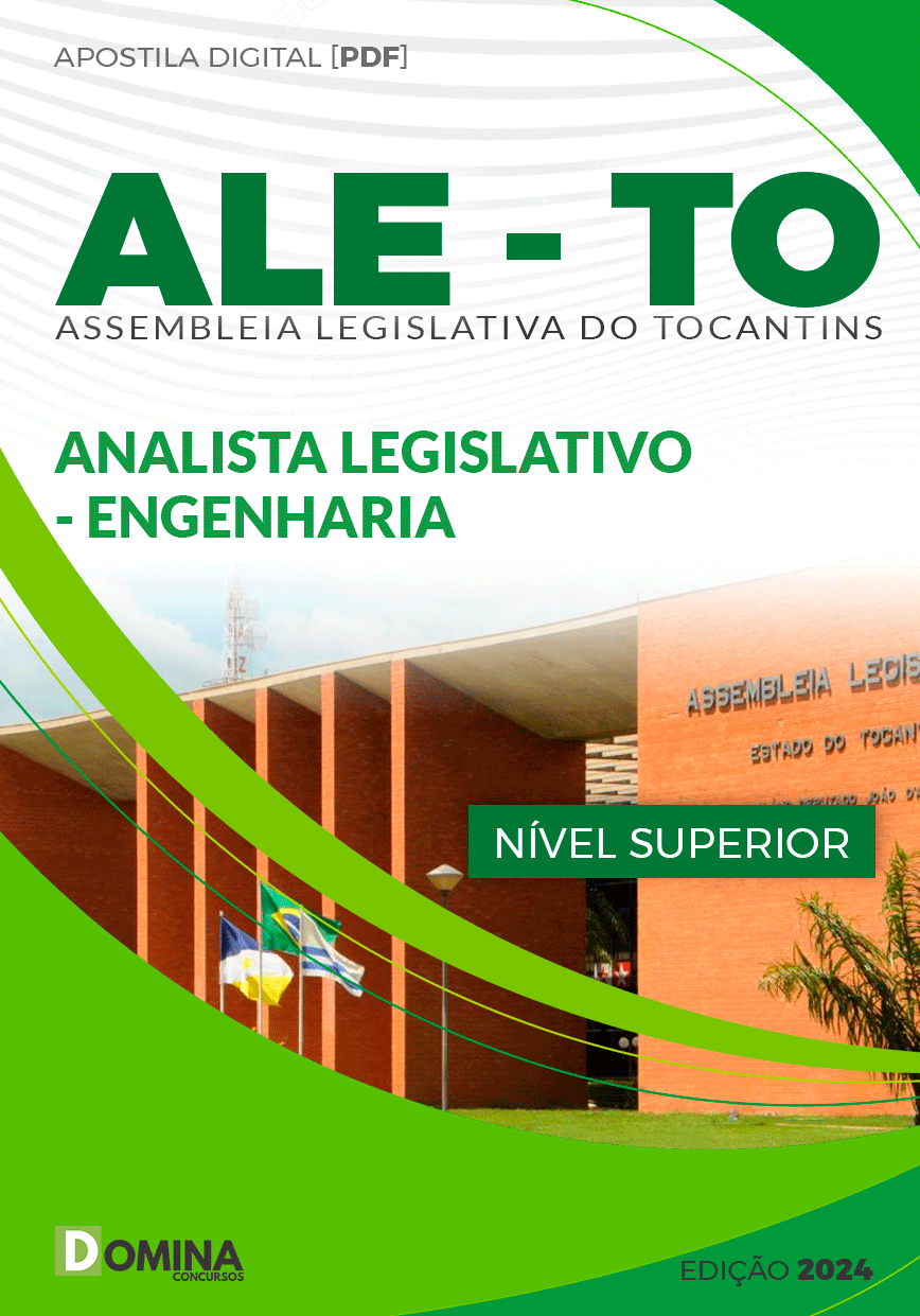 Apostila ALE TO 2024 Analista Legislativo Engenharia Eletrônica