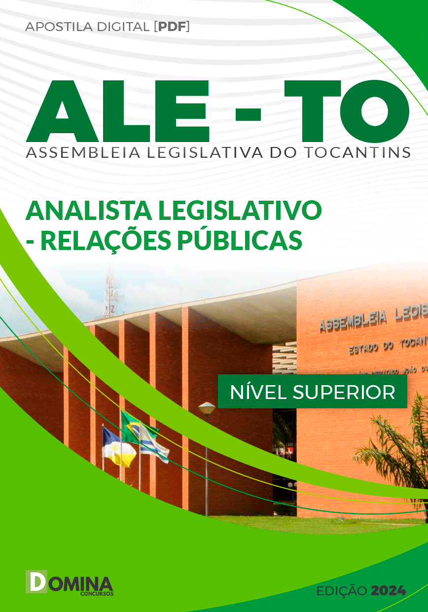 Apostila ALE TO 2024 Analista Legislativo Relações Públicas