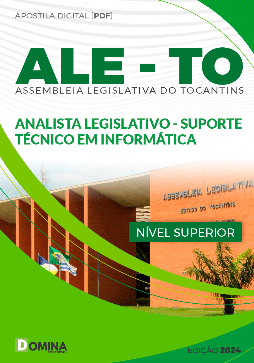 Apostila ALE TO 2024 Analista Legislativo Suporte Técnico Informática