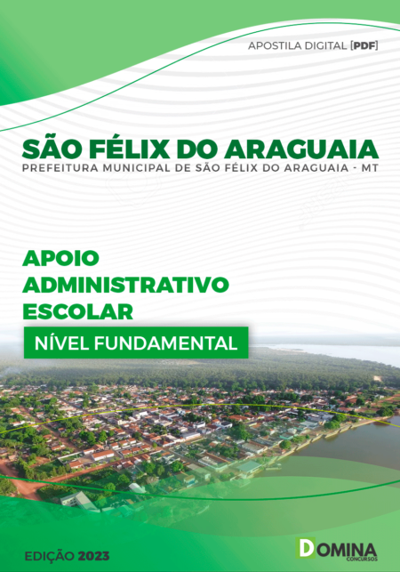 Apostila Pref São Félix do Araguaia MT 2023 Apoio Adm Escolar