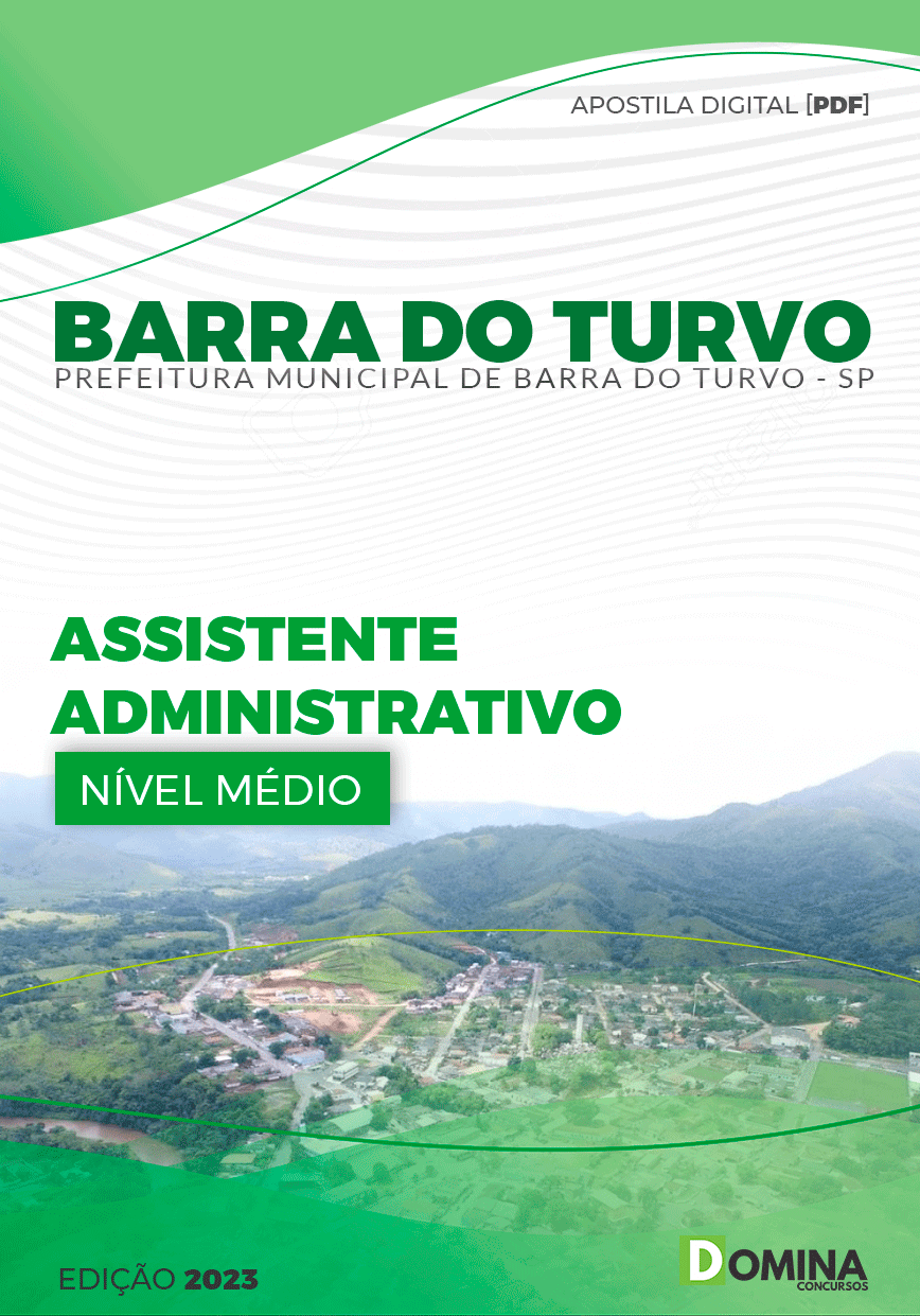 Apostila Pref Barra do Turvo SP 2023 Auxiliar Administrativo