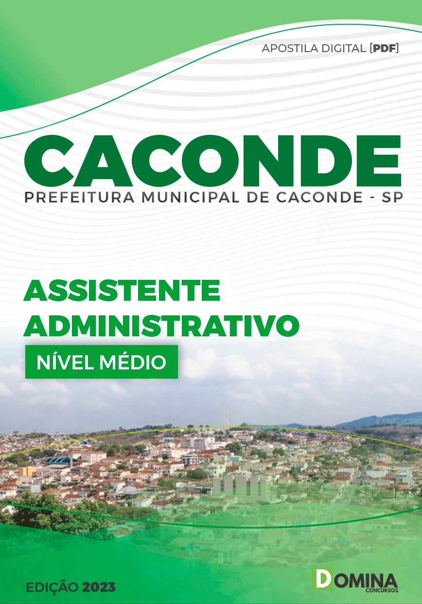 Apostila Concurso Pref Caconde SP 2023 Assistente Administrativo