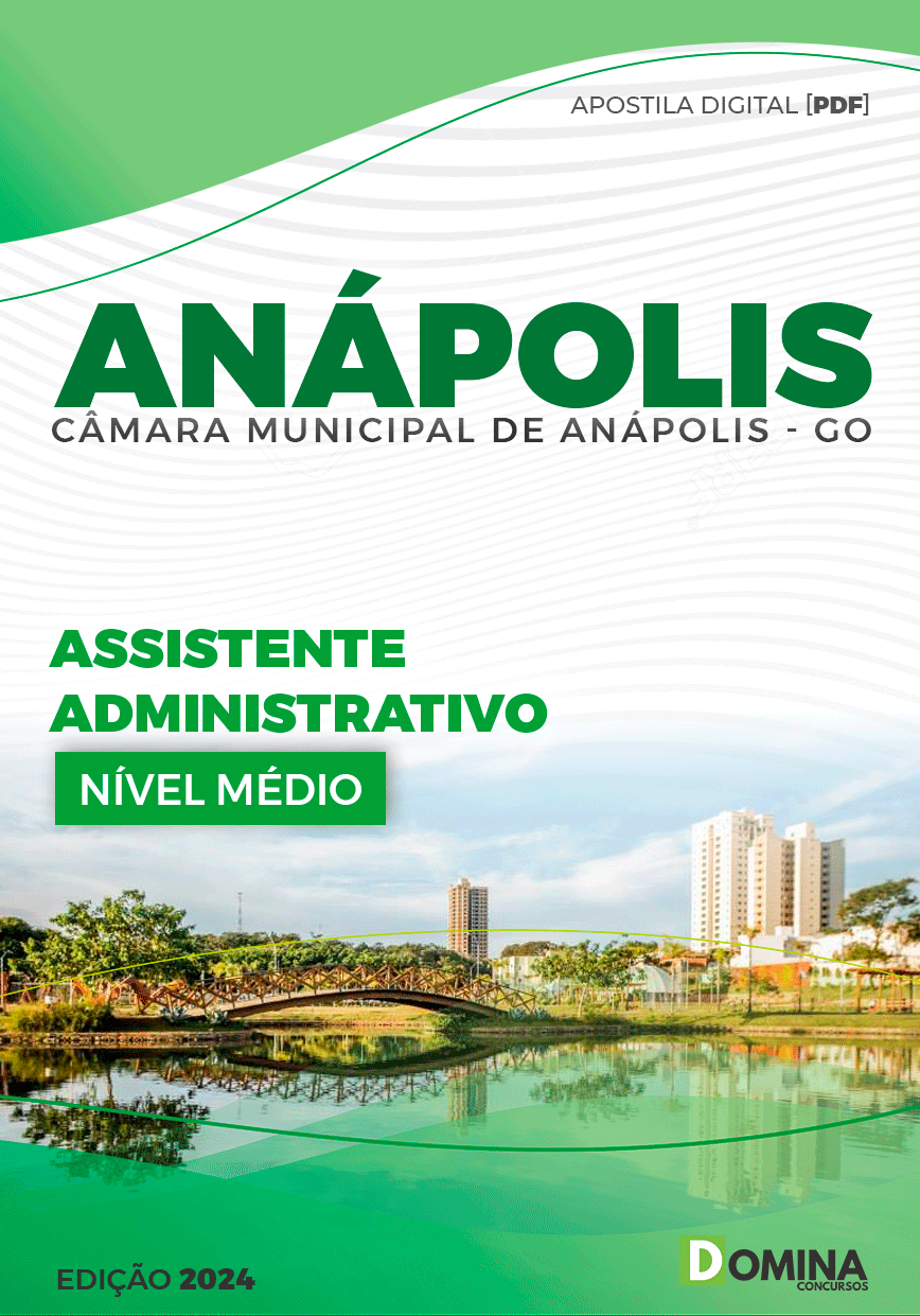 Apostila Câmara Anápolis GO 2023 Assistente Administrativo