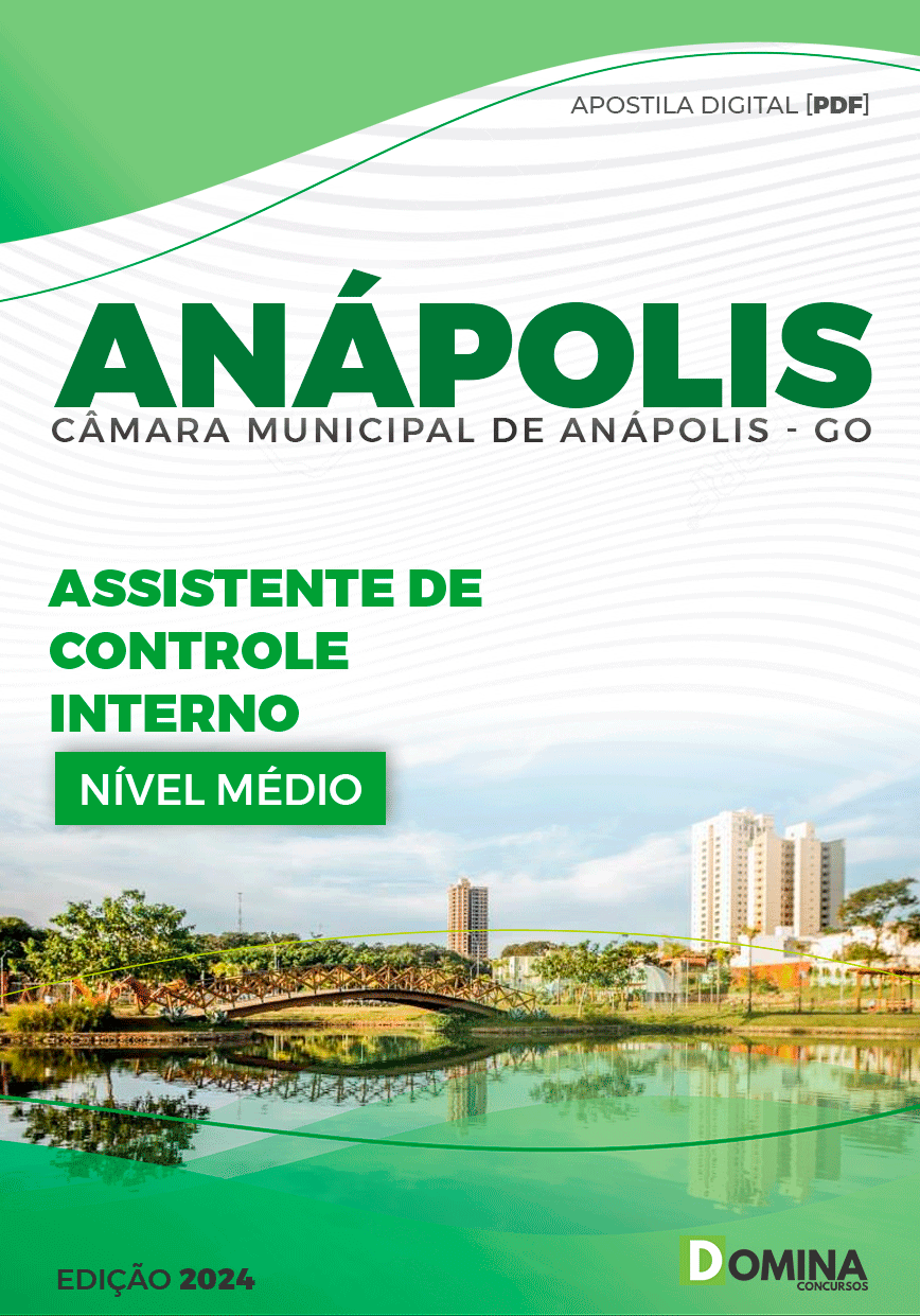 Apostila Câmara Anápolis GO 2023 Assistente Controle Interno