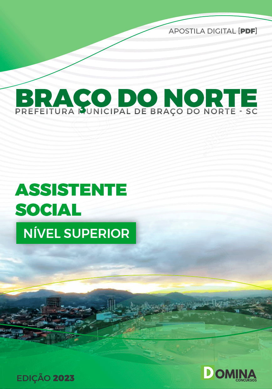 Apostila Pref Braço do Norte SC 2023 Assistente Social