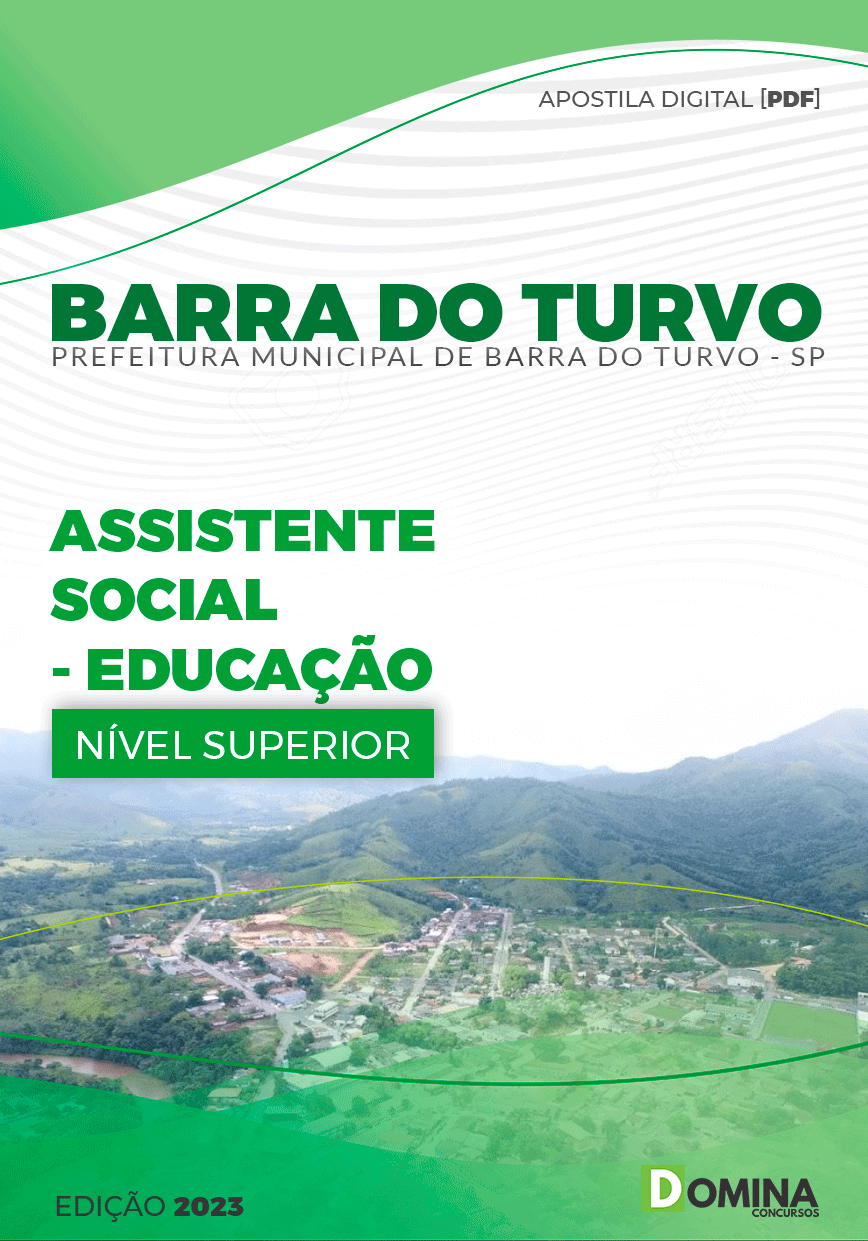 Apostila Pref Barra do Turvo SP 2023 Assistente Social Educação