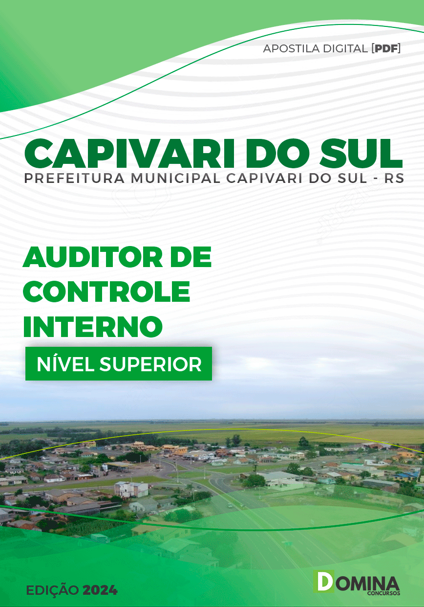 Apostila Pref Capivari do Sul RS 2024 Auditor Controle Interno