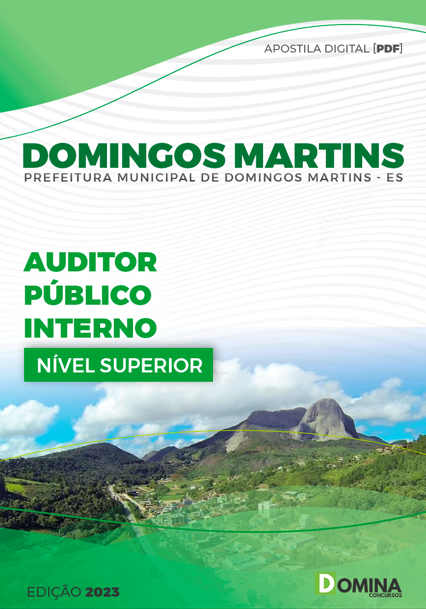 Apostila Pref Domingos Martins ES 2023 Auditor Público Interno