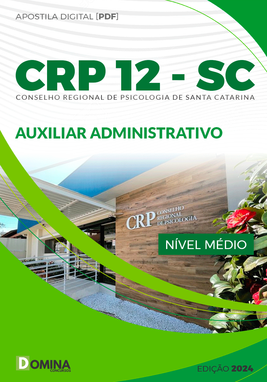 Apostila Concurso CRP 12 SC 2023 Auxiliar Administrativo