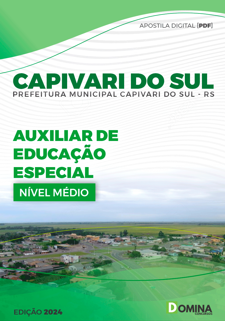Apostila Pref Capivari do Sul RS 2024 Auxiliar Educação Especial