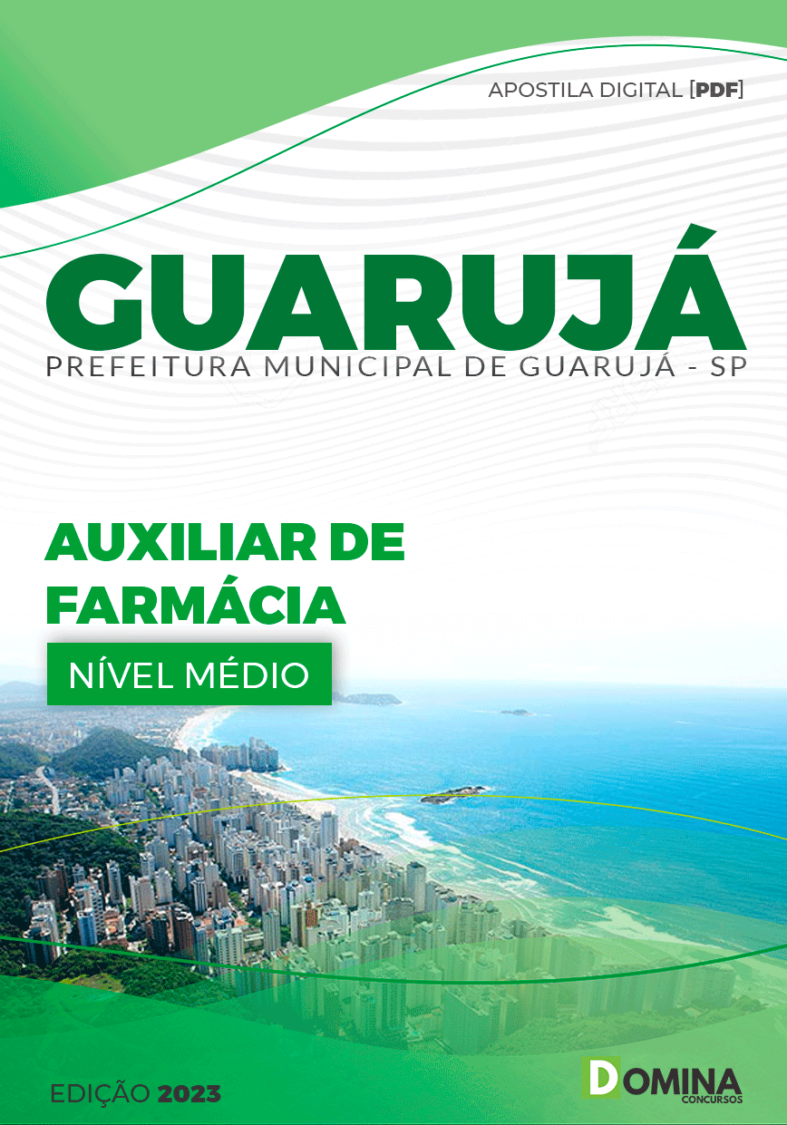 Apostila Pref Guarujá SP 2023 Auxiliar Farmácia