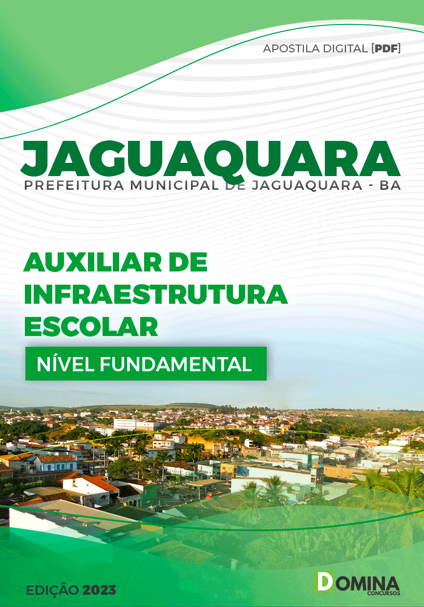 Apostila Pref Jaguaquara BA 2023 Auxiliar Infraestrutura Escolar