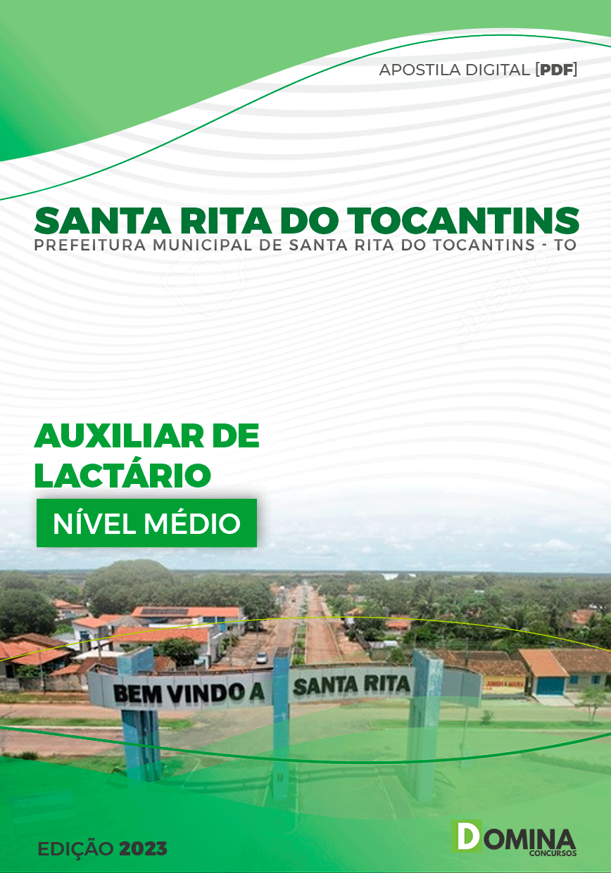 Apostila Pref Santa Rita do Tocantins TO 2023 Auxiliar Lactário