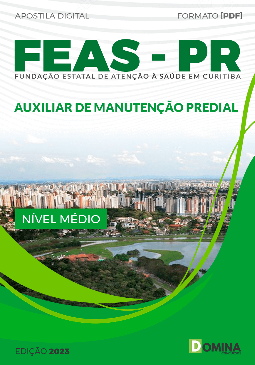 Apostila FEAS Curitiba PR 2023 Auxiliar Manutenção Predial