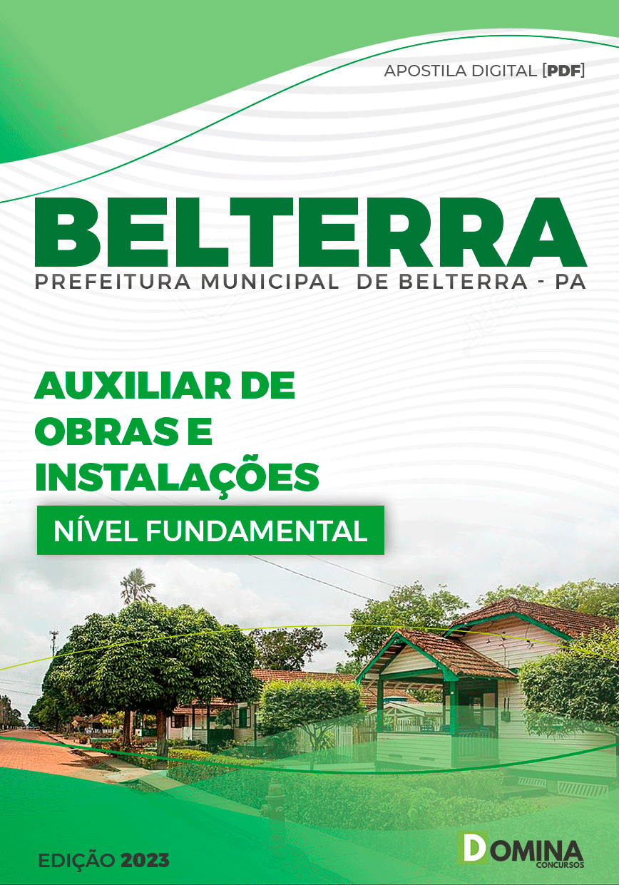 Apostila Concurso Pref Belterra PA 2023 Auxiliar Obras Instalação