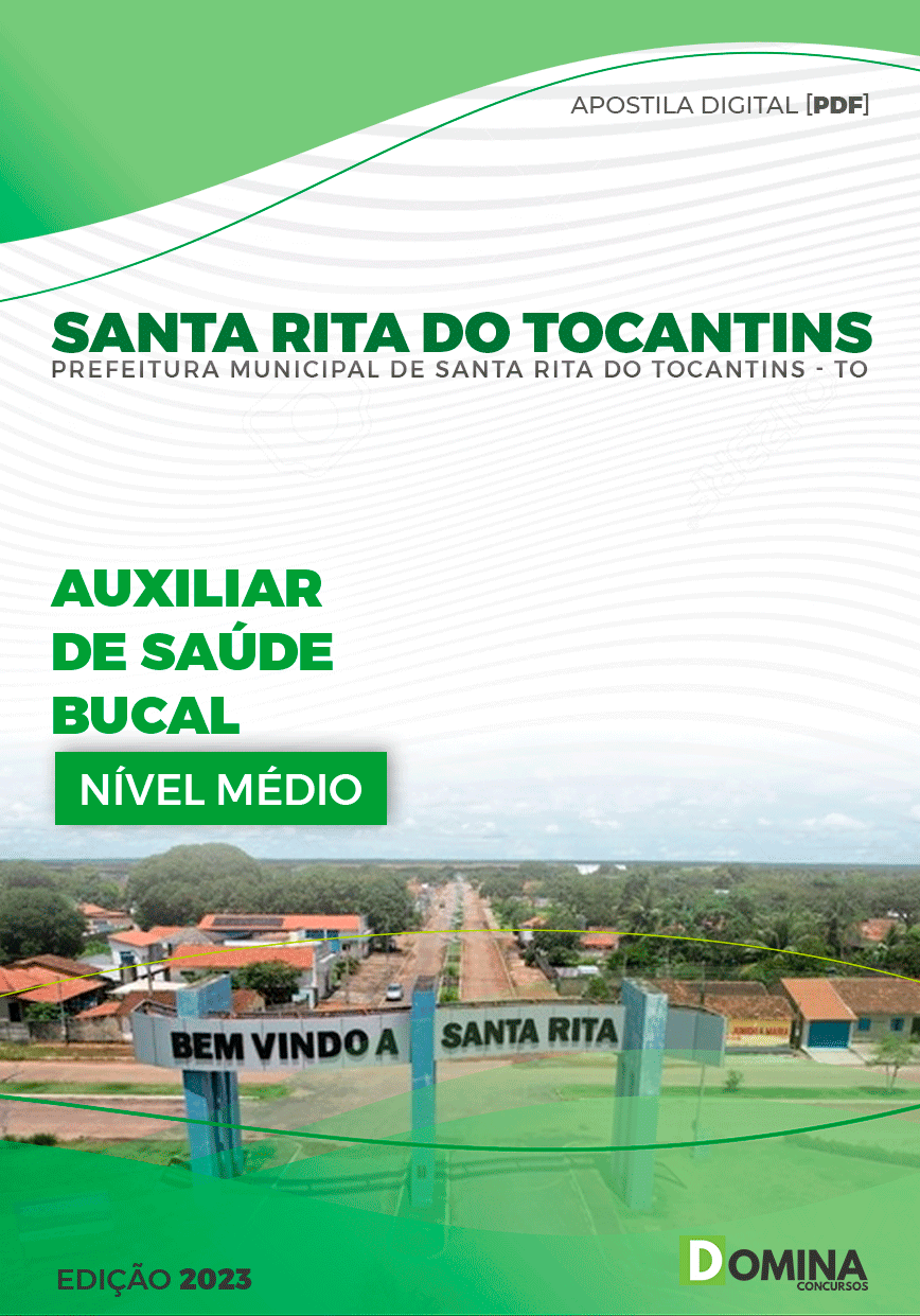 Apostila Pref Santa Rita do Tocantins TO 2023 Auxiliar Saúde Bucal