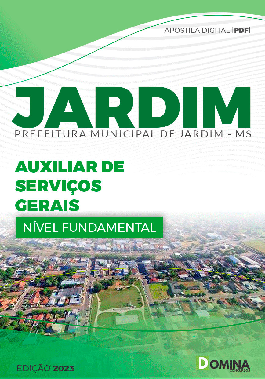 Apostila Concurso JARDIM MS 2023 Auxiliar Serviços Gerais