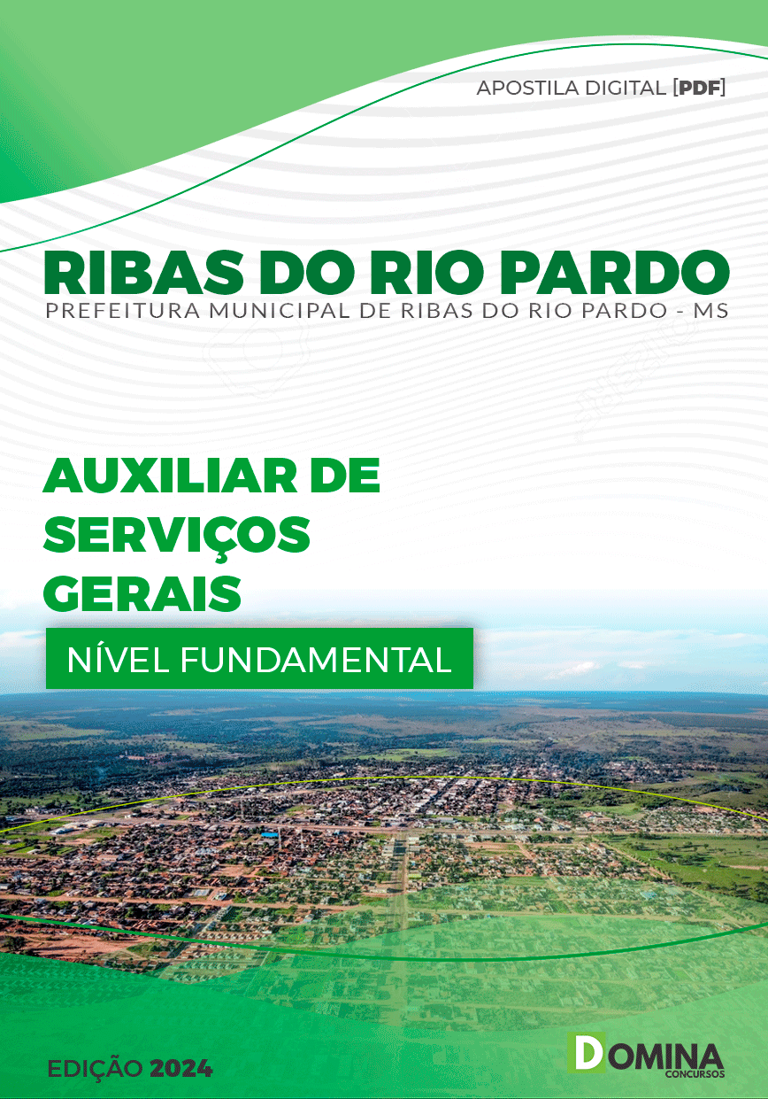 Apostila Pref Ribas do Rio Pardo MS 2024 Auxiliar Serviços Gerais