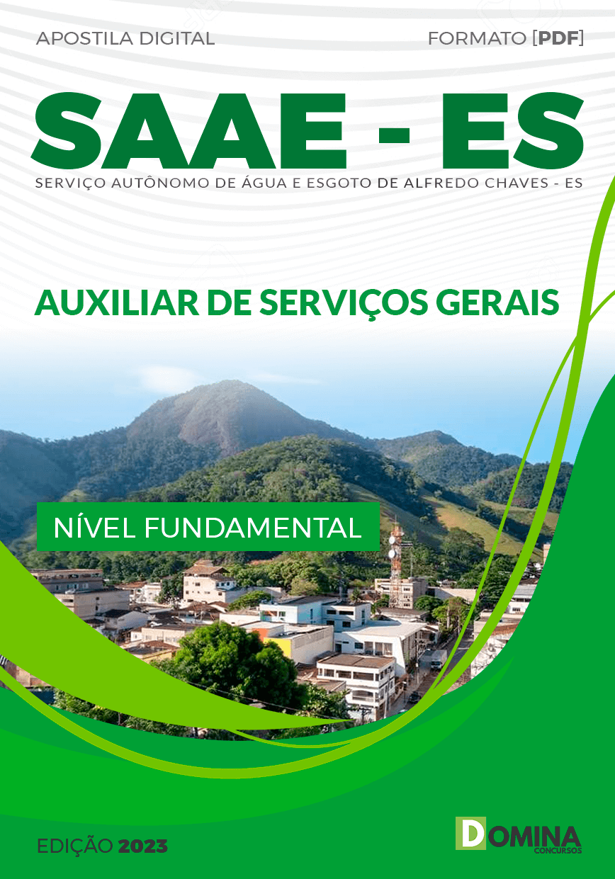 Apostila SAAE Alfredo Chaves ES 2023 Auxiliar de Serviços Gerais