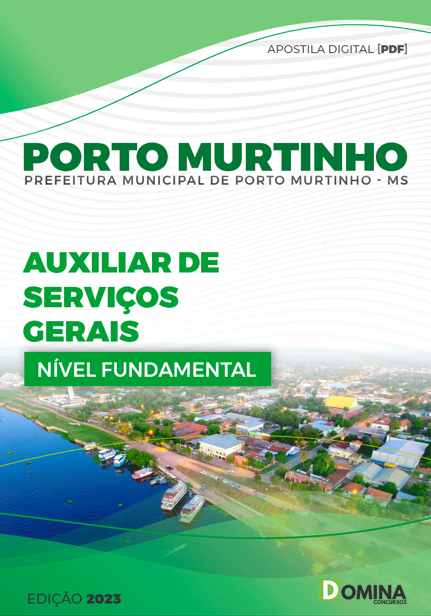 Apostila Pref Porto Murtinho MG 2023 Auxiliar Serviço Gerais