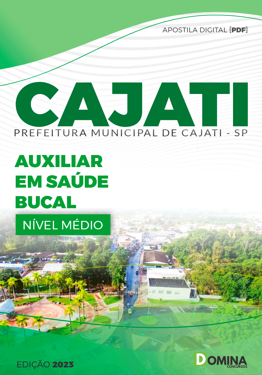 Apostila Pref Cajati SP 2023 Auxiliar em Saúde Bucal