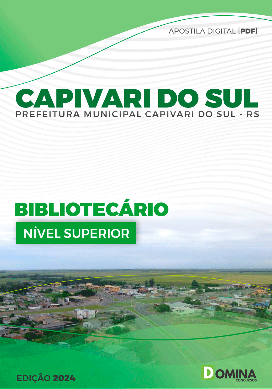 Apostila Pref Capivari do Sul RS 2024 Bibliotecário
