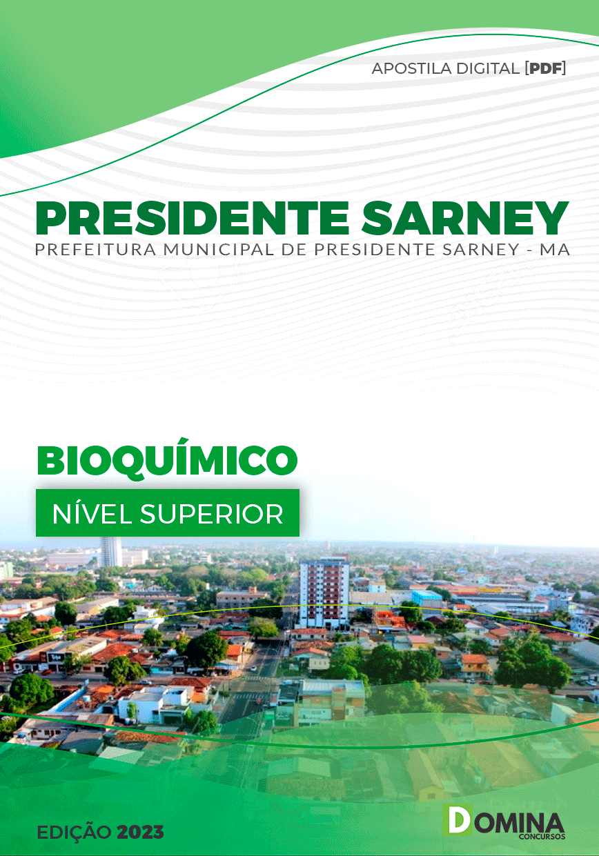 Apostila Pref Presidente Sarney MA 2023 Bioquímico
