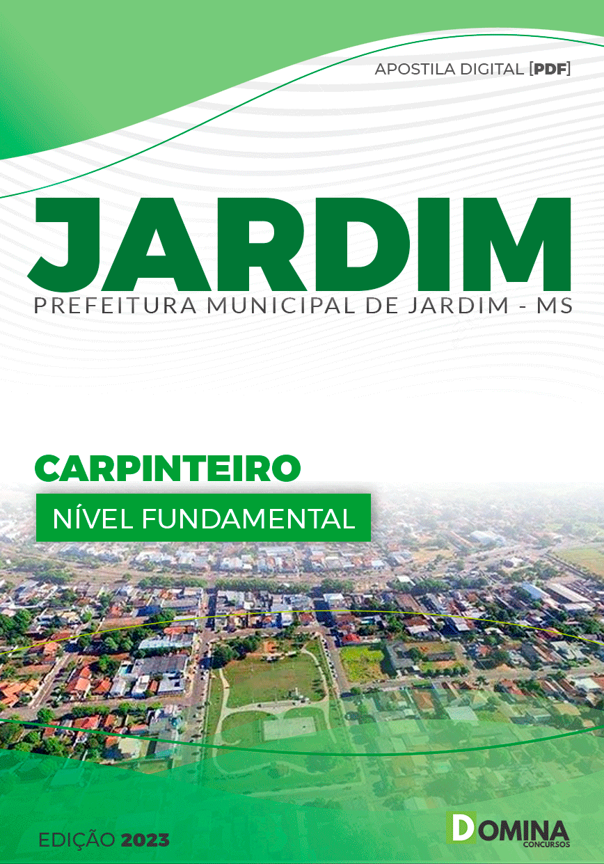 Apostila Concurso JARDIM MS 2023 Carpinteiro