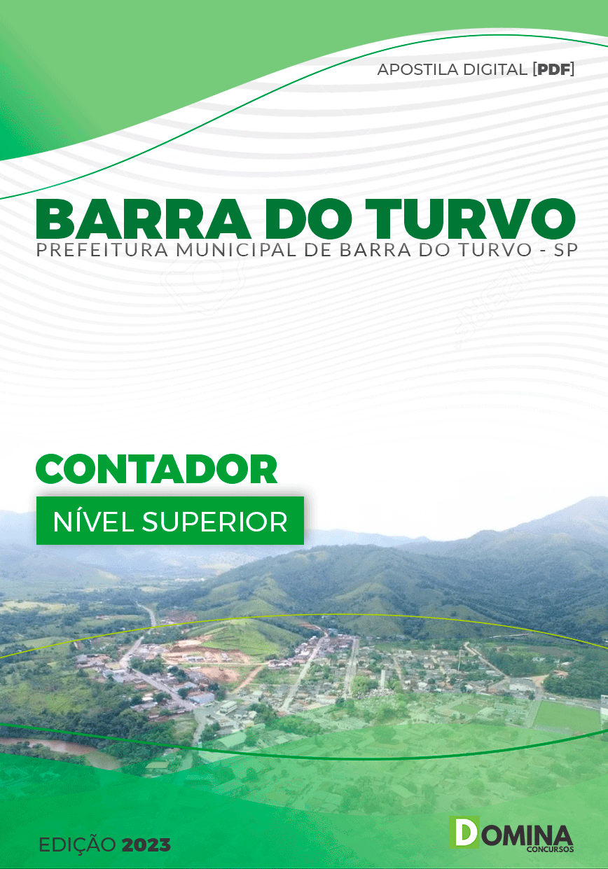 Apostila Pref Barra do Turvo SP 2023 Contador