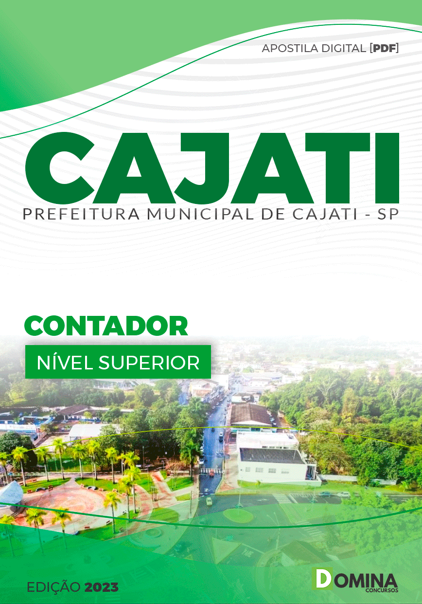 Apostila Pref Cajati SP 2023 Contador