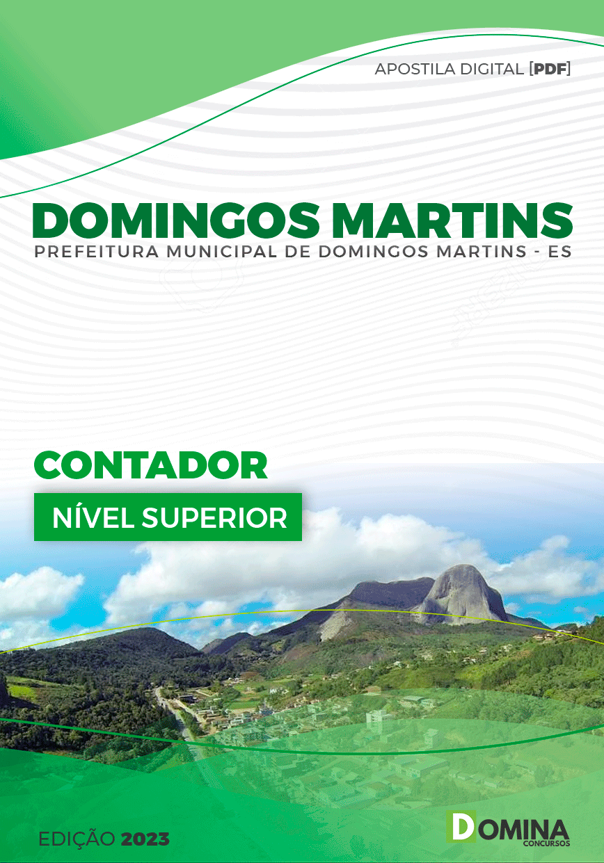 Apostila Pref Domingos Martins ES 2023 Contador
