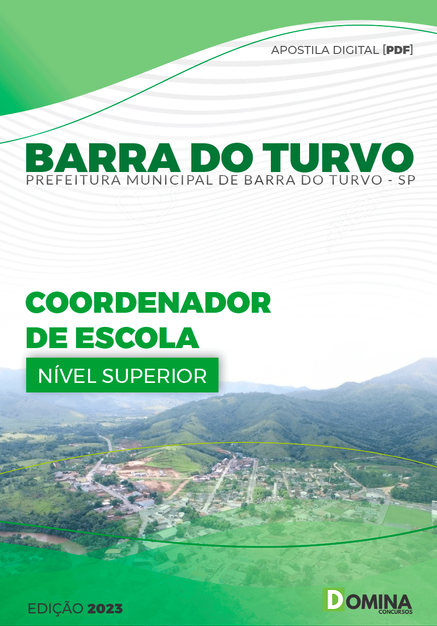 Apostila Pref Barra do Turvo SP 2023 Coordenador Escola
