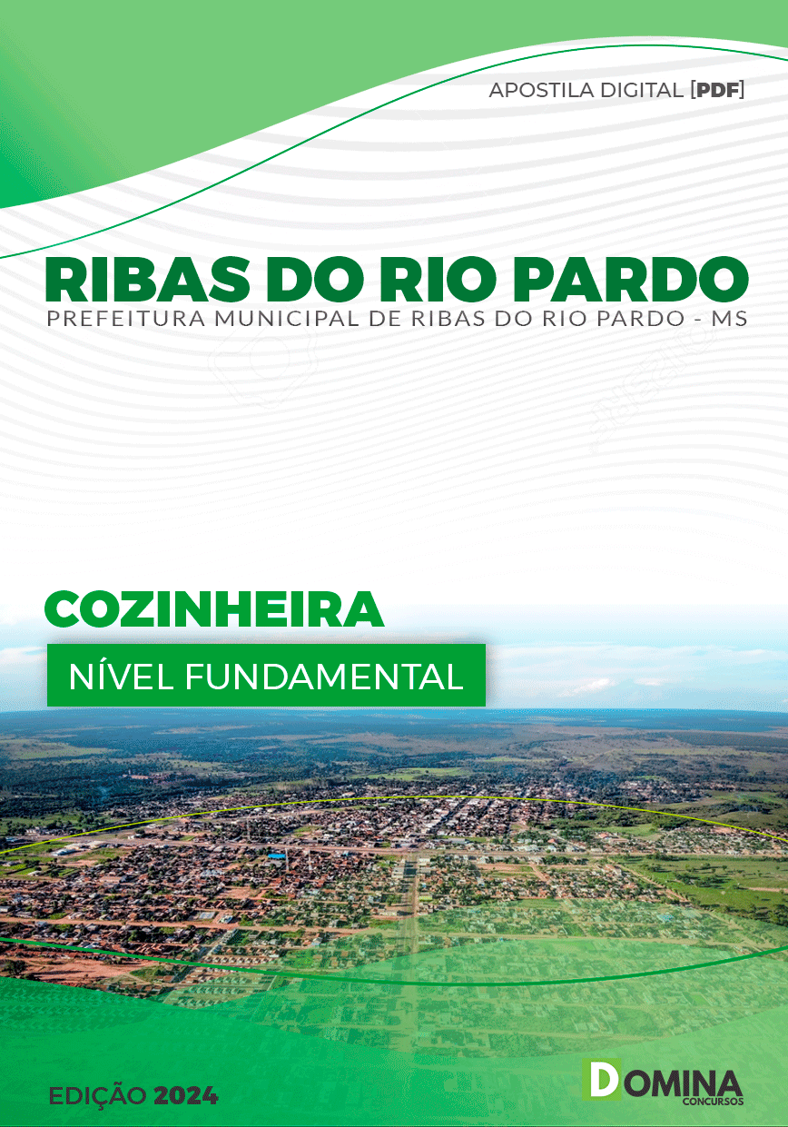 Apostila Pref Ribas do Rio Pardo MS 2024 Cozinheira