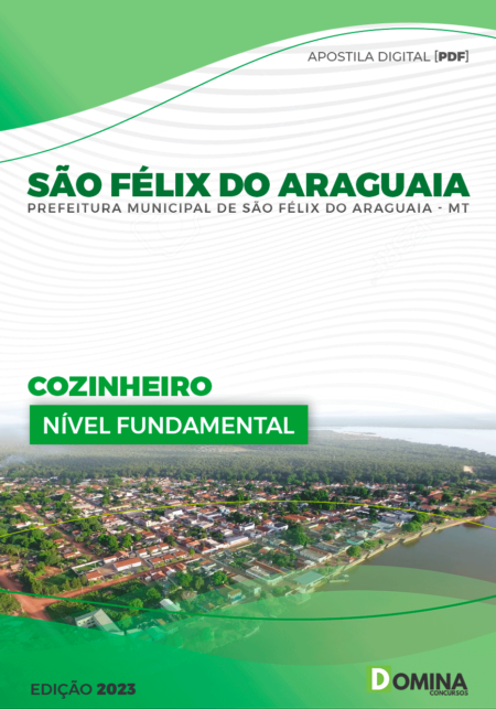 Apostila Pref São Félix do Araguaia MT 2023 Cozinheiro