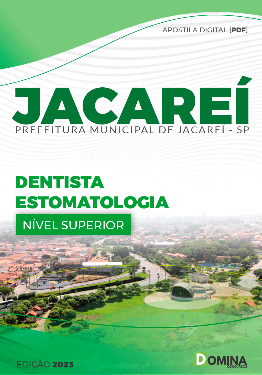 Apostila Pref Jacareí SP 2023 Dentista Estomatologia