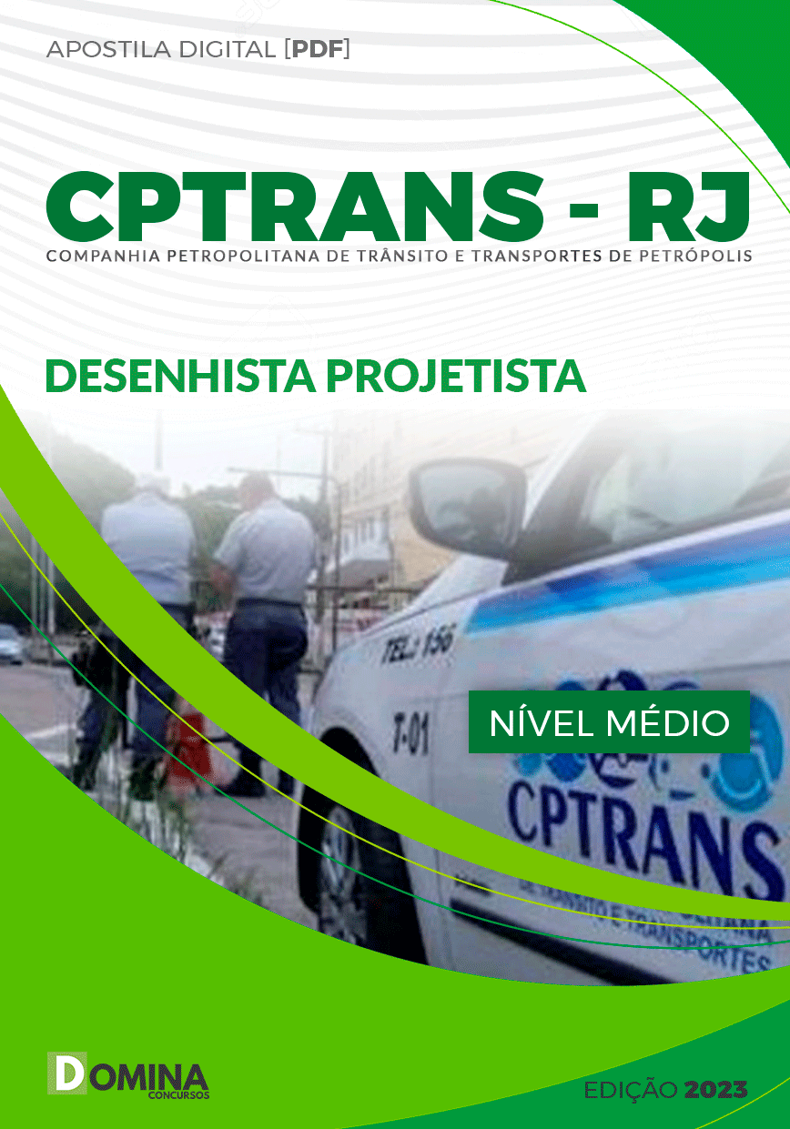 Apostila Concurso CPTRANS RJ 2023 Desenhista Projetista