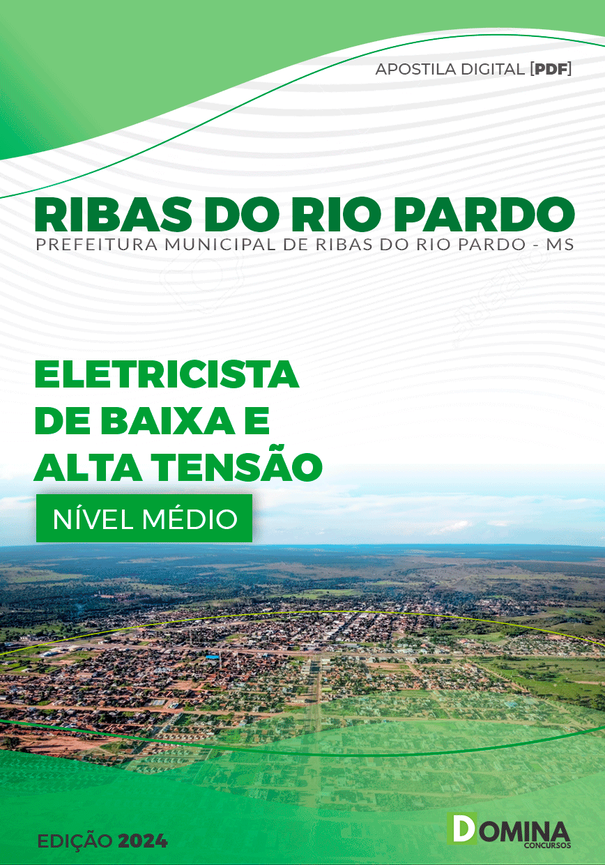 Apostila Pref Ribas do Rio Pardo MS 2024 Eletricista Baixa Alta