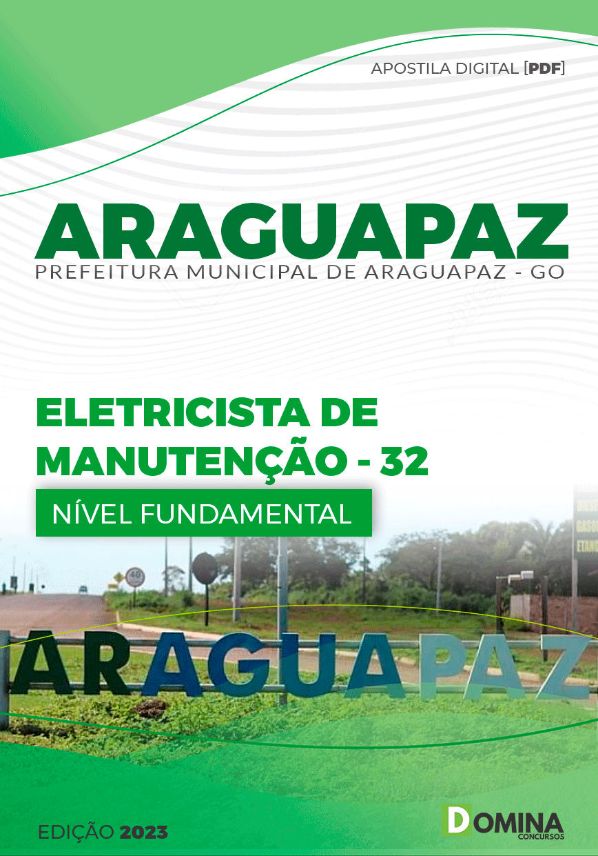 Apostila Concurso Pref Araguapaz GO 2023 Eletricista Manutenção