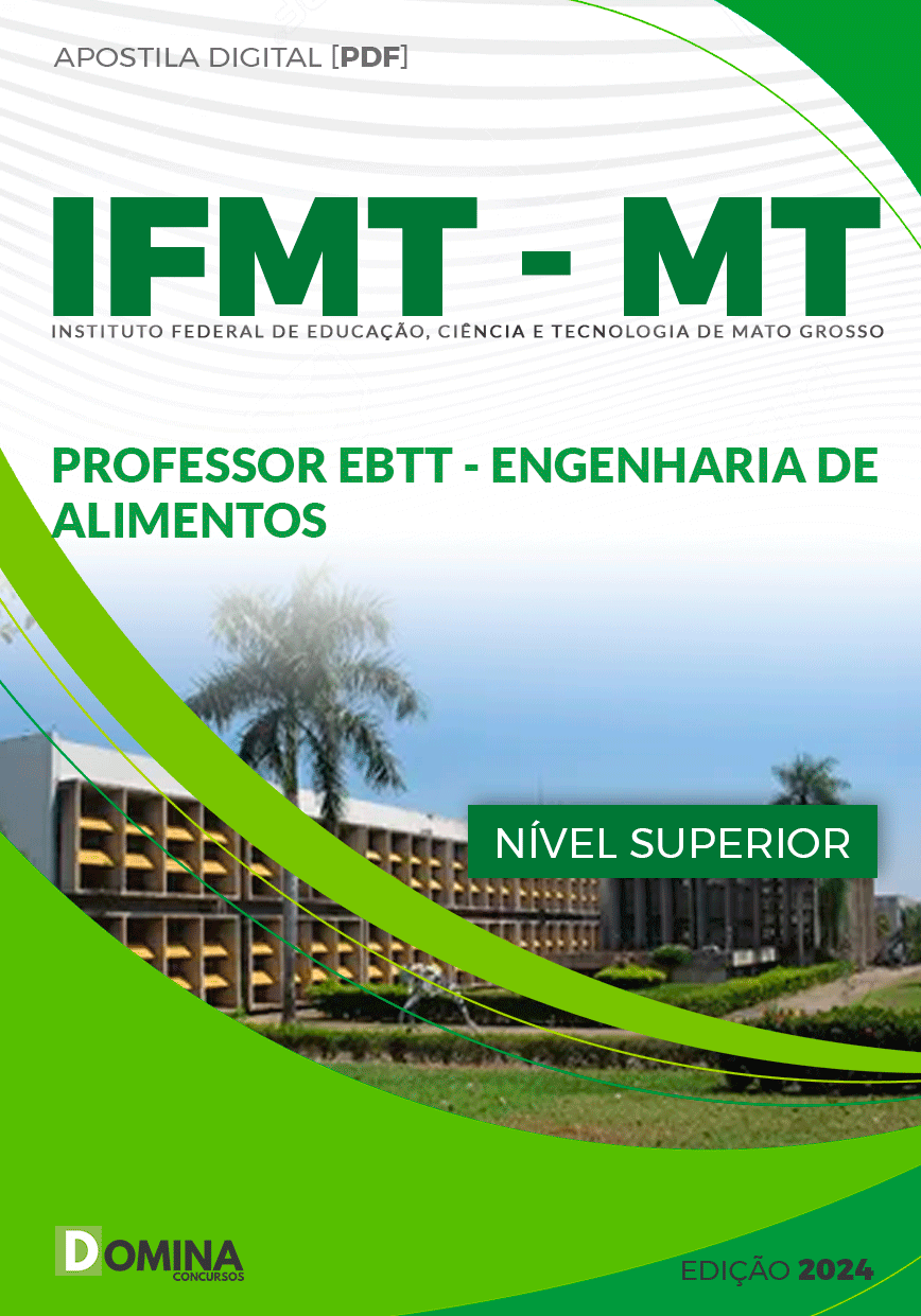Apostila Concurso IFMT MT 2024 Engenharia Alimentos