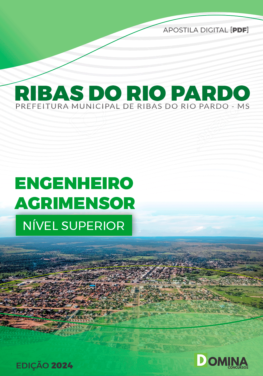 Apostila Pref Ribas do Rio Pardo MS 2024 Engenheiro Agrimensor