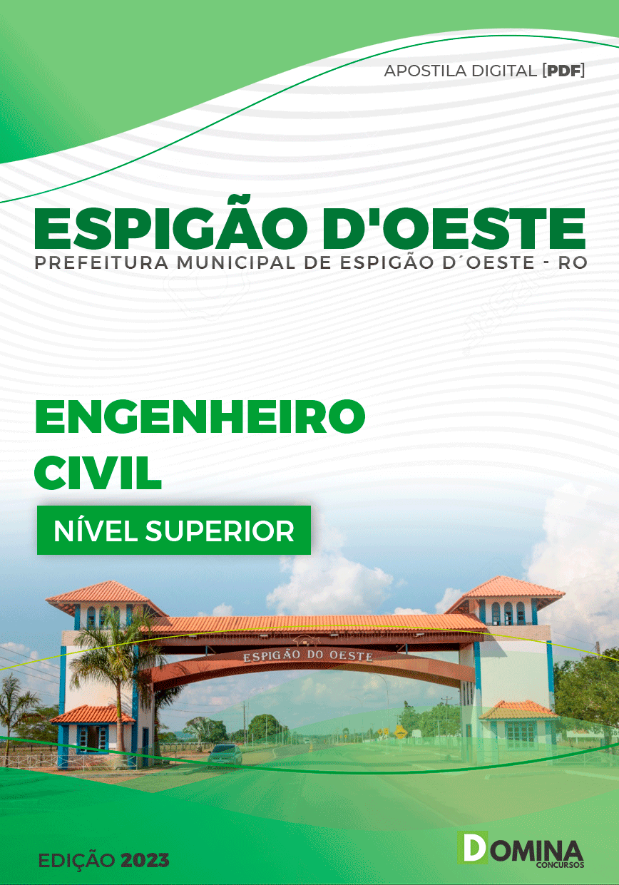 Apostila Pref Espigão D’oeste RO 2023 Engenheiro Civil