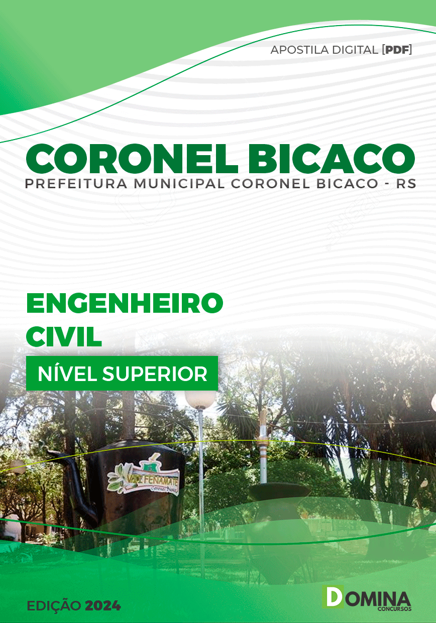 Apostila Pref Coronel Bicaco RS 2024 Engenheiro Civil