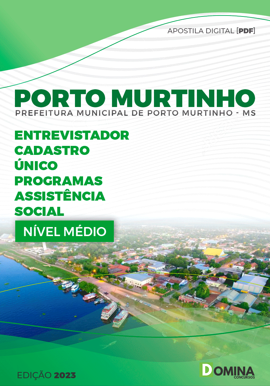Apostila Pref Porto Murtinho MG 2023 Visitador Social