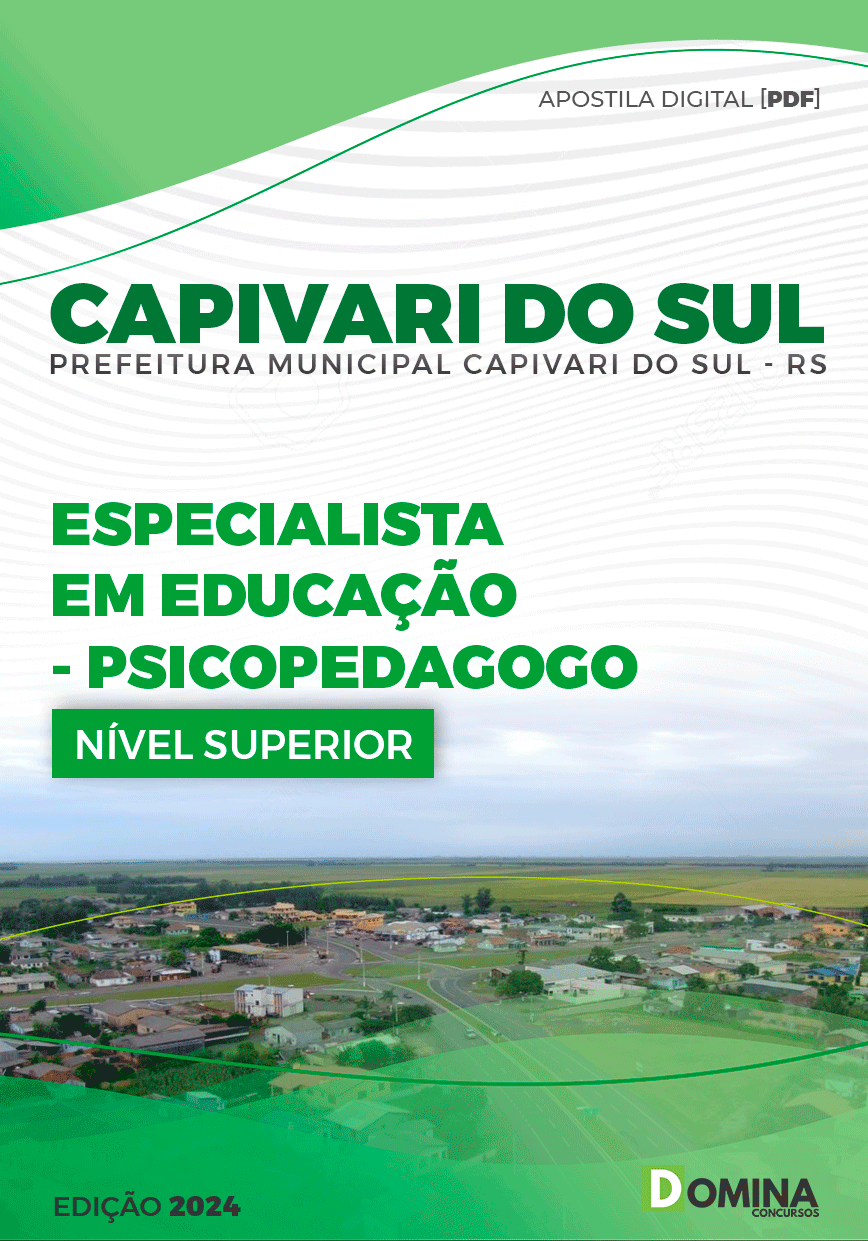 Apostila Pref Capivari do Sul RS 2024 Especialista Educação Psicopedagogo