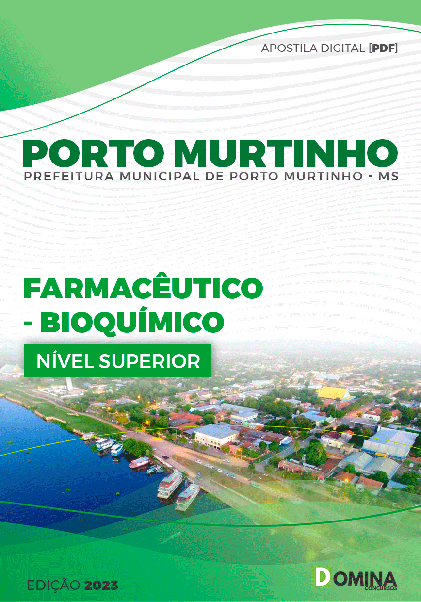 Apostila Pref Porto Murtinho MG 2023 Farmacêutico Biomédico