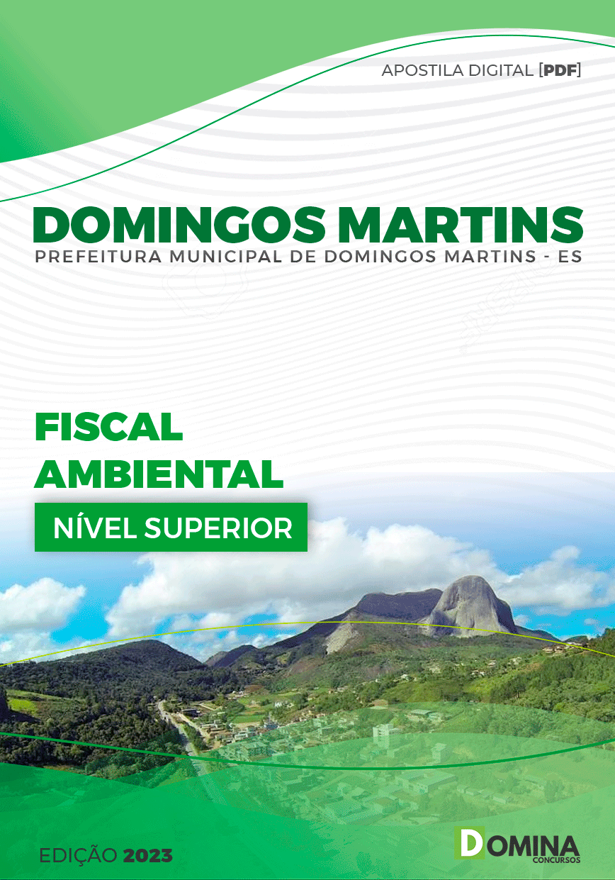 Apostila Pref Domingos Martins ES 2023 Fiscal Ambiental