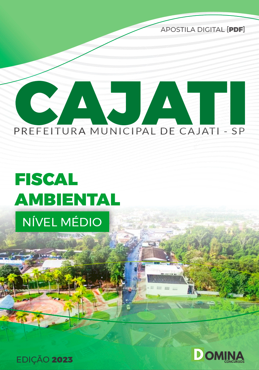 Apostila Pref Cajati SP 2023 Fiscal Ambiental