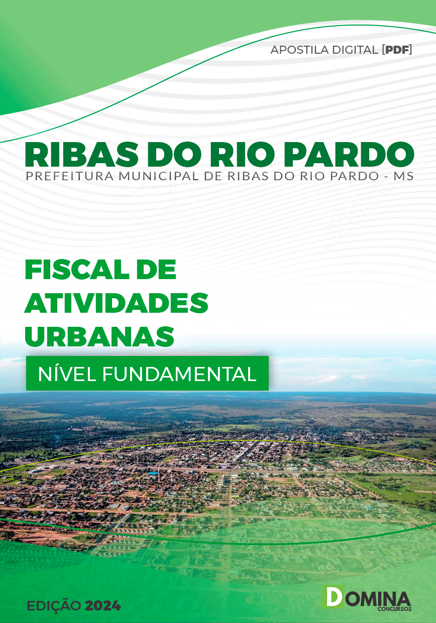 Apostila Pref Ribas do Rio Pardo MS 2024 Fiscal Atividade Urbanas