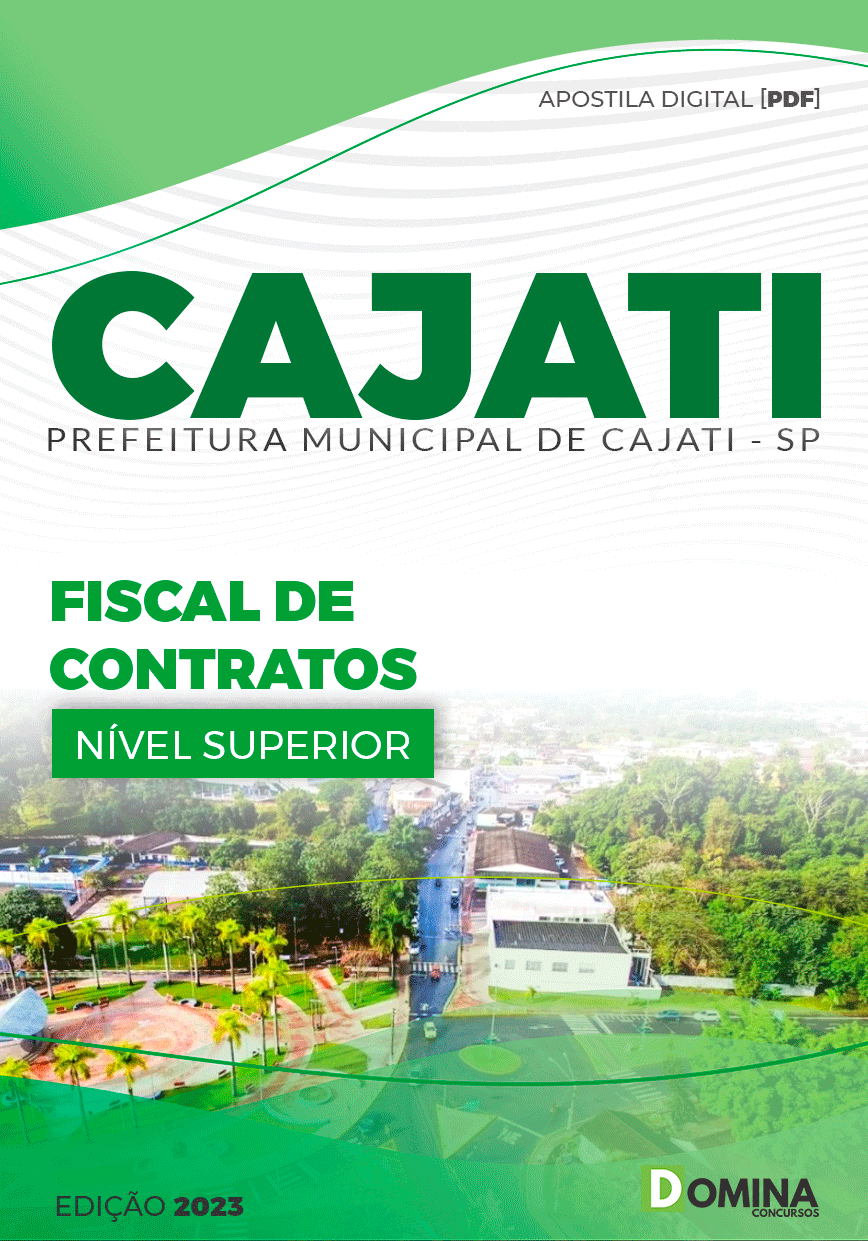 Apostila Pref Cajati SP 2023 Fiscal de Contratos