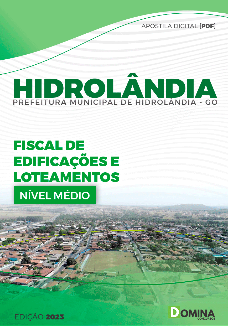 Pref Hidrolândia Go 2023 Fiscal de Edificações e Loteamentos